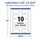 Avery Waterproof Rectangle Labels with Sure Feed, Print to the Edge